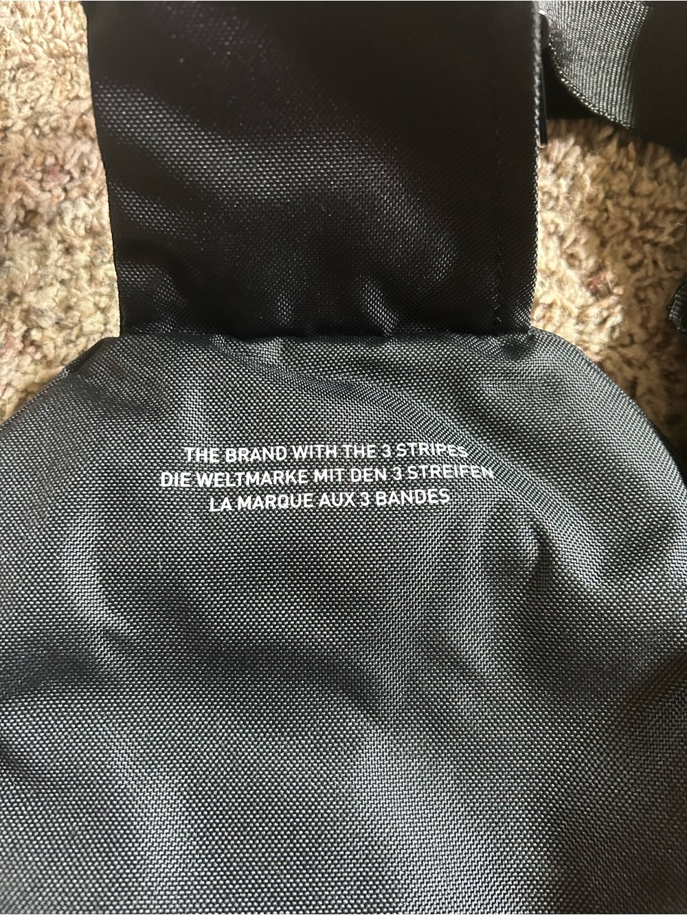 adidas Black Mini Utility Backpack with Front Buckle - Picture 3 of 4